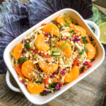 Asian Cabbage Salad with Warm Spicy Peanut Dressing