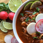 Pozole Rojo de Pollo (Red Pozole with Chicken)
