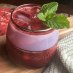 Dark Cherry and Mint Fizz