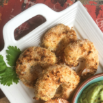 Baked Coconut Shrimp with Avocado–Lime Dip