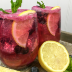Sparkling Blueberry Maple Lemonade