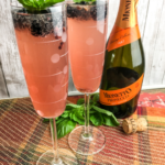 Sparkling Blackberry Basil Cocktail