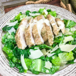Chicken Caesar Salad with Homemade Dressing