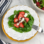 Wilted Spinach Salad with Hot Bacon Dressing