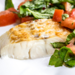 Parmesan Haddock with Fresh Tomatoes and Basil