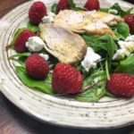 Raspberry Chicken Mixed Green Salad
