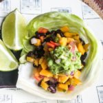 Spicy Black Bean Taco Wraps with Fresh Guacamole
