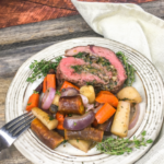 Stuffed Beef Tenderloin with Portobello Mushrooms