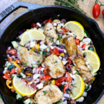 Mediterranean Grouper with Tomato-Cucumber Salad