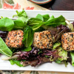 Seared Sesame Tuna Salad with Mixed Greens