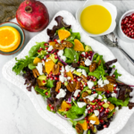 Orange-Pomegranate Salad with Orange Champagne Vinaigrette  
