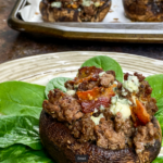 Bacon and Blue Cheeseburger Stuffed Portobellos