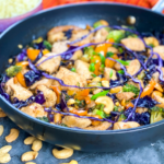 Low Carb Chicken & Red Cabbage Stir Fry
