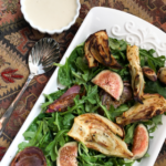 Roasted Fennel & Fig Salad with Lemon-Tahini Dressing