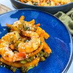 Spicy Honey Garlic Shrimp Skillet