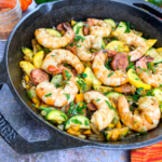 Cajun Shrimp Veggie Skillet