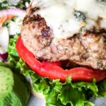 Super Juicy Grilled Burgers with Blue Cheese and Avocado