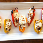 3 Cheese and Bacon Stuffed Mini Sweet Peppers