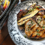 Grilled Herb-Rubbed Bone-In Pork Chops